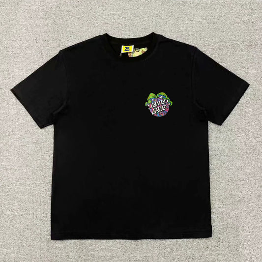 Santa Cruz Black Cotton T-shirt
