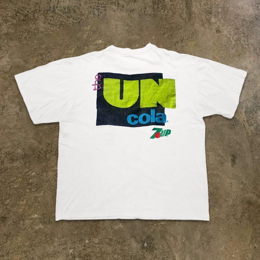 Oversized White Print Cotton T-shirt