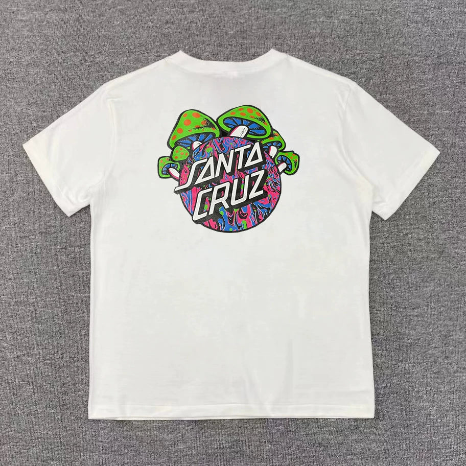 Santa Cruz Black Cotton T-shirt