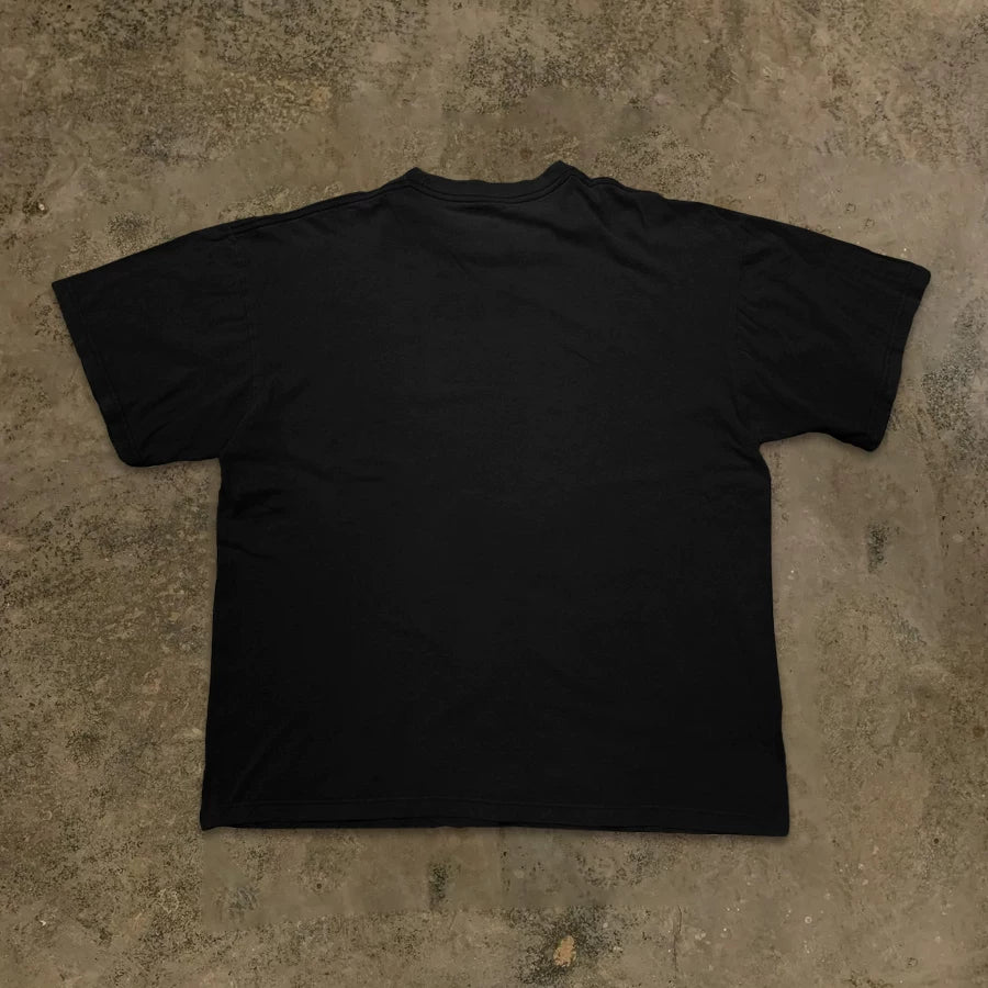 Demon Print Black Cotton T-shirt
