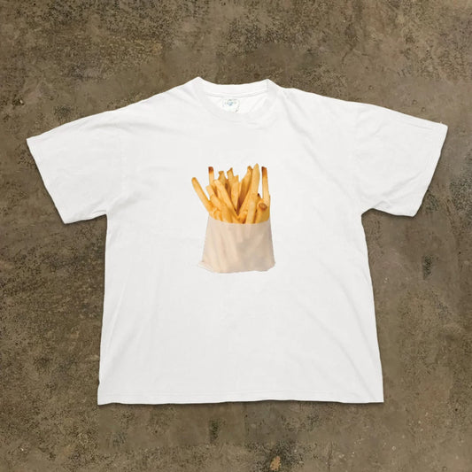 French Fries Print T-shirt